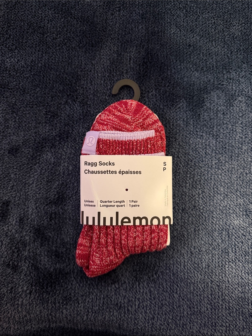 lululemon athletica Pink Ragg Quarter-Length Socks